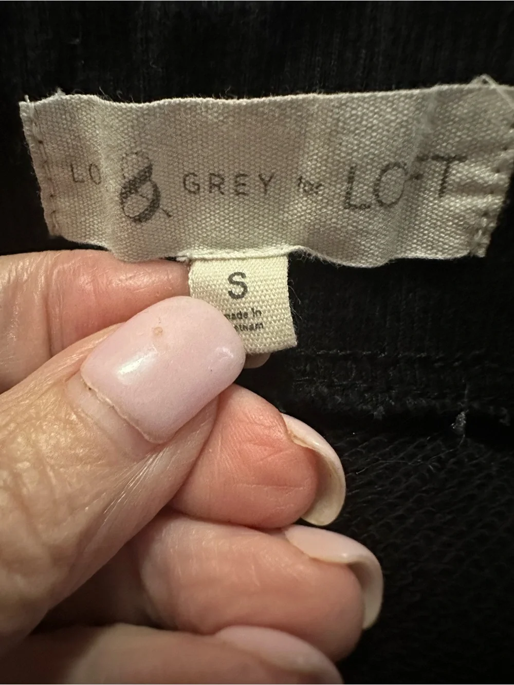 GREY by LOFT Women’s S Black Jogger Sweatpants Embroidered Ski Snowboard